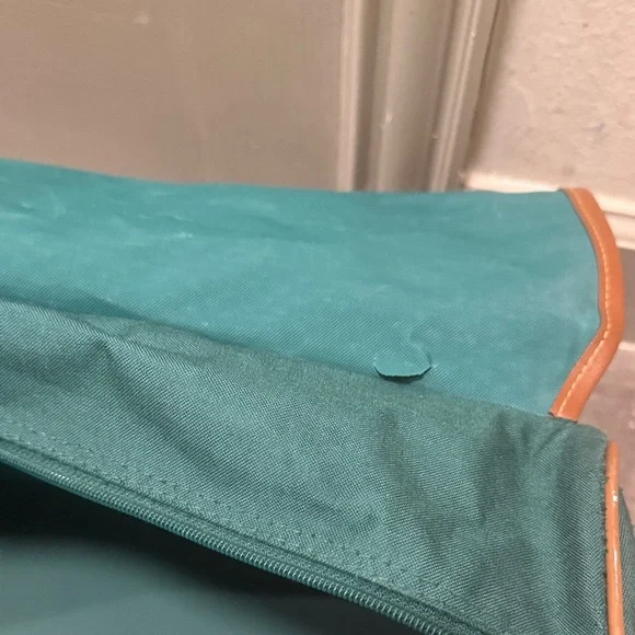 Vintage Ralph Lauren Green and Brown Men's travel Bag